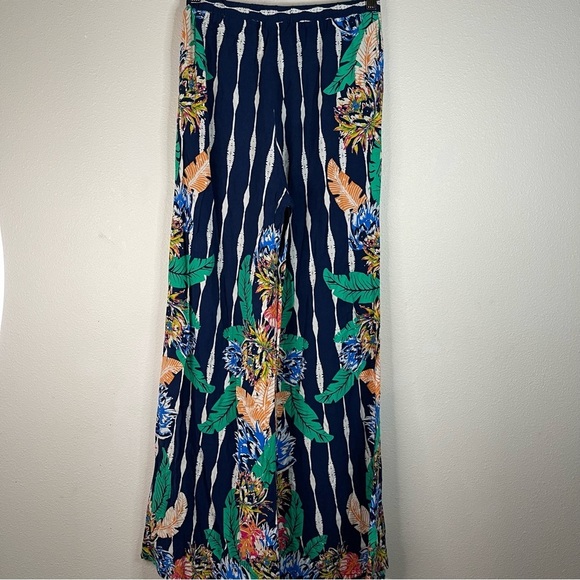 Free market by flying tomato Flowy tropical pants size small - Picture 5 of 8